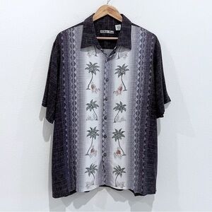 Batik Bay Hawaiian Campia Short Sleeve Tropical Button Shirt Size XL